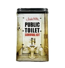 Archie McPhee Public Toilet Survival Kit Gag Gift Travel Essentials NEW Sealed