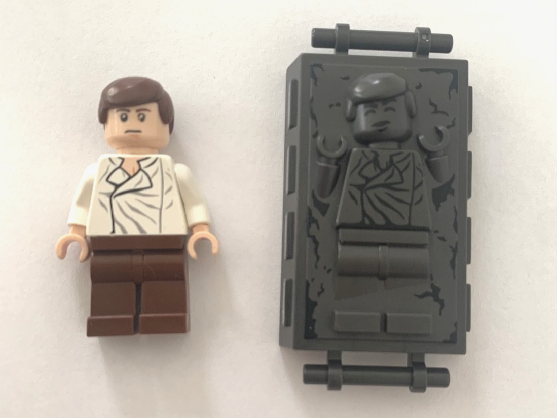 LEGO Star Wars~ Han Solo Minifigure w/Carbonite Piece #SW0403 | eBay