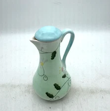 Royal Doulton England Pastel Floral Pitcher Jug Felicity Pattern with Blue Lid