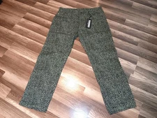 pleasures now crystal cheetah men's SZ 38 actual sz 37X30 olive  green jeans NWT