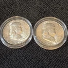 1948 Franklin Half Dollar | Lot of 2 | 90% Silver | No Mint Mark | Estate Coins