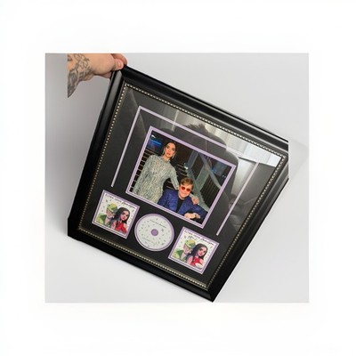 Elton John AND Dua Lipa signed CD Cold Heart Autographed Framed
