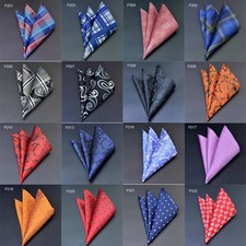 41 Pc Polyester Plaid Handkerchief Men Pocket Hanky Square Handkerchiefs Set