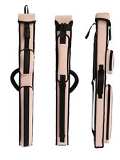 Champion 2X2,2X3,3X4 leatherette Billiard Pool Cue Stick Baby Pink Hard Case