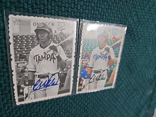 ( 2 ) 2018 Estevan Florial Die Cut Rc Yankees Sp Heritage - Picture 3 of 3