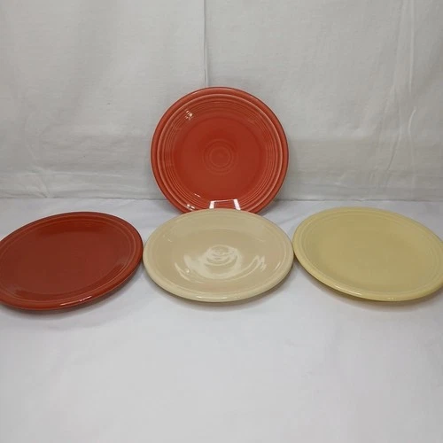 FIESTAWARE SPRING Mixed Colors Salad Plate Lot of 4 Fiesta 7 1/4"