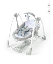 Ingenuity ConvertMe 2-in-1 Compact Portable Vibrating Baby Swing 2 Infant Seat