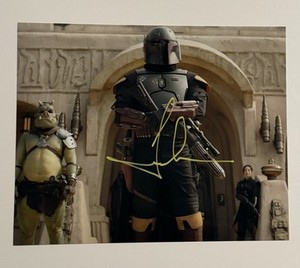 HWC Trading Temuera Morrison (Boba Fett) Framed Autograph Picture - Printed Signed Display, US Letter Size