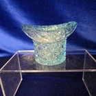 Fenton Top Hat Daisy & Button VTG GLOWS