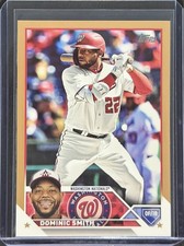 2023 Topps Update Series Dominic Smith #US130 Gold /2023 Washington Nationals