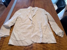 Treasure  Bond Linen Blend CREAM Blazer Jacket Size SMALL Lightweight C1