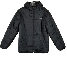 Diesel Kids Reversible Puffer Sherpa Jacket Black Grey Hooded Full Zip 14/16