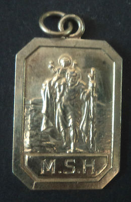 Silver Gilt St. Christopher Pendant c.1970s
