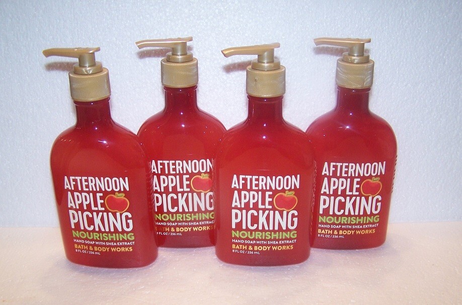 Bath & Body Works Afternoon Apple Picking Nourishing Hand Soap Lot of 4