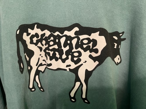 channel 5 Hoodie acid wash Size XL RARE cow hoodie SOLD OUT - Picture 2 of 4