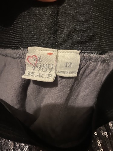 Est. 1989 Place 3 tier silver sequin skirt. Elastic waist. Girls size 12 - Picture 3 of 3