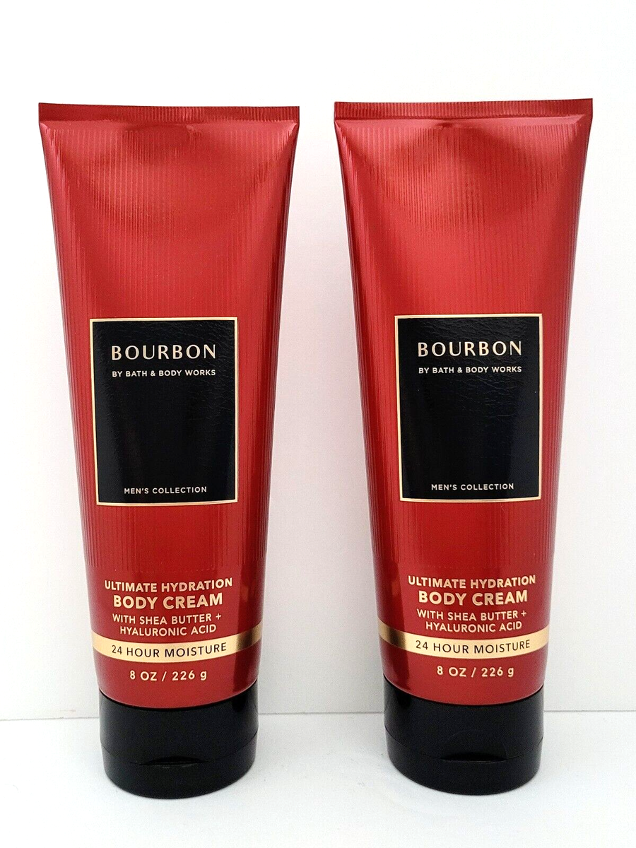 Bath & Body Works Bourbon Men's Collection Body Cream for Men 8 oz
