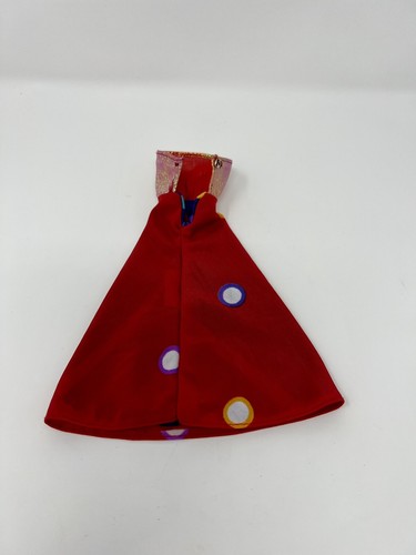 Barbie TWICE AS NICE Reversible Fashions Red Dot Dress - Red Striped Gown #4824 - Picture 6 of 6