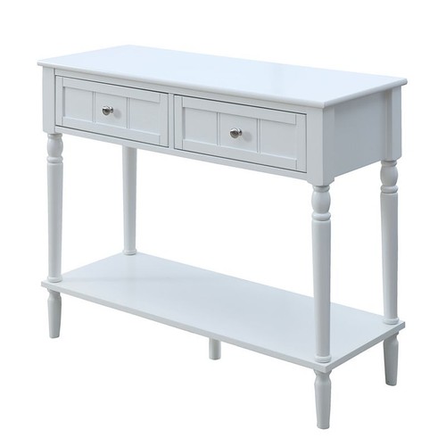 Unfinished 18 Narrow Console, Sofa Foyer, Tapered Leg Beveled