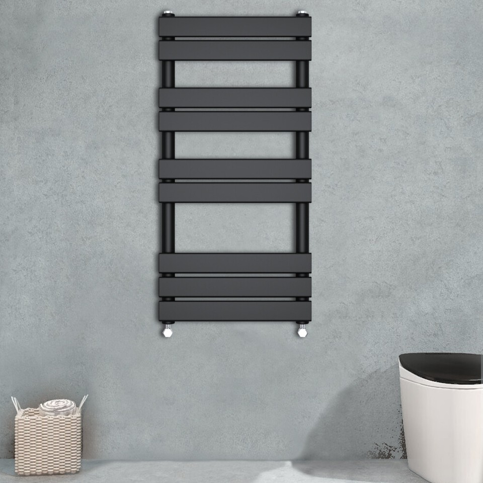 Product photo 5 of 8 — Modern Designer Flat Panel Heated Bathroom Towel Rail Radiator Ladder Warmer Rad