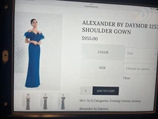 Alexnder by Daymor Couture Size 6 NWT