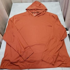 Xersion Quick Dry Women’s 2XL Activewear Hooded Longsleeve Shirt Ginger Melange 