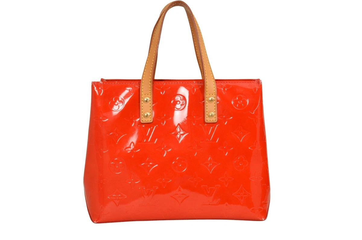 Louis Vuitton, Bags, Preloved Louis Vuitton Mini Reade Red Vernis Leather Tote  Bag