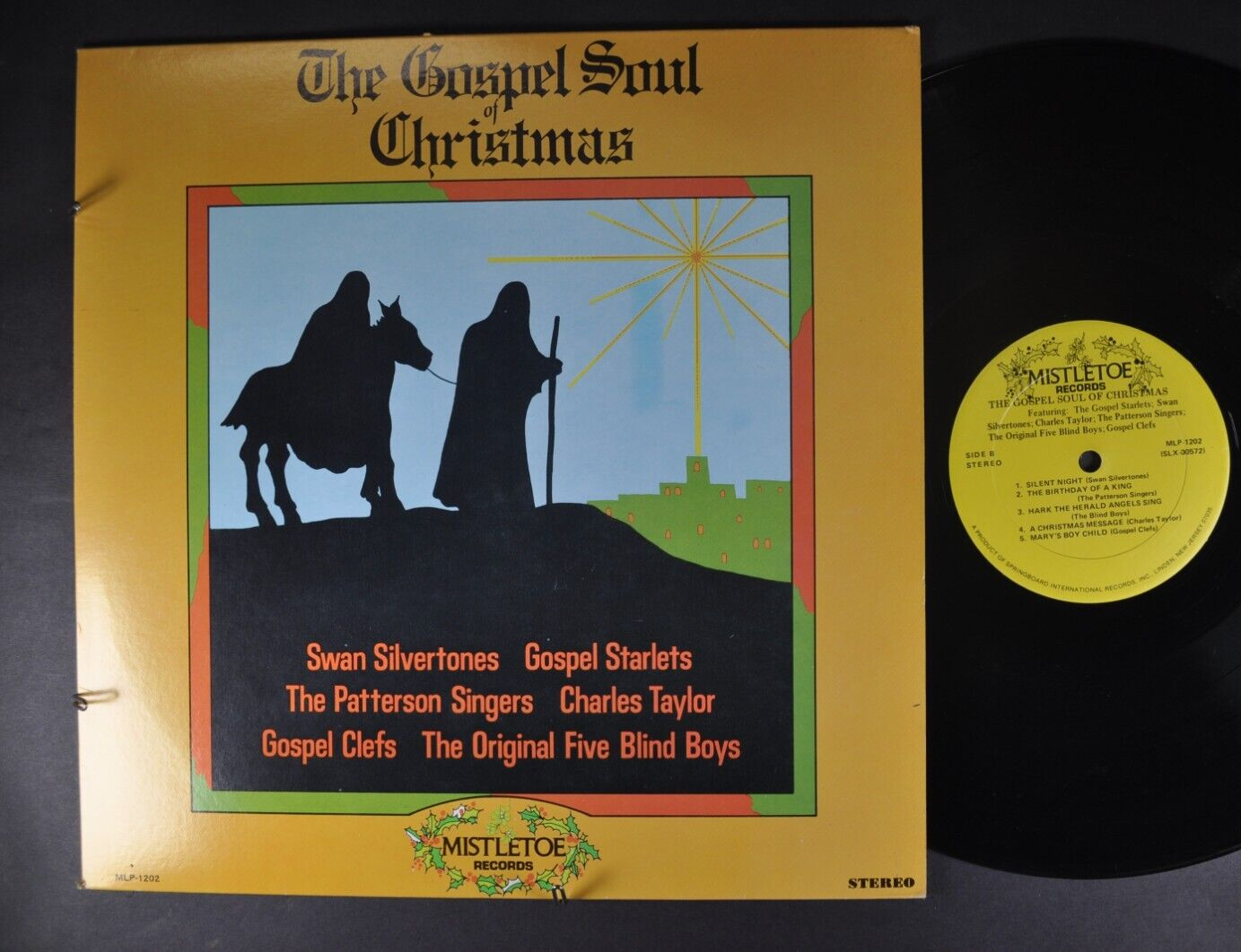 VARIOUS The Gospel Soul Of Christmas GOSPEL LP MISTLETOE