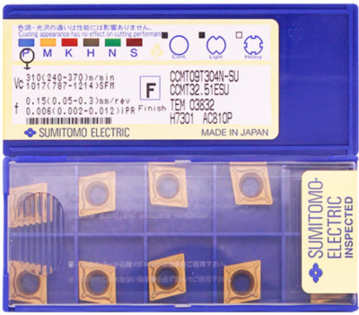 10pcs CCMT09T304N-SU AC810P CCMT32.51ESU SUMITOMO CNC Carbide inserts Original