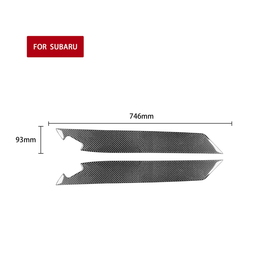 Cubierta interior del panel de la puerta de fibra de carbono para Toyota 86 Subaru BRZ 2013-2020 Foto 3 de 4