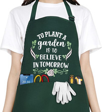 Funny Garden Aprons for Women, Gardening Gifts for Gardeners, Waterproof Kitchen