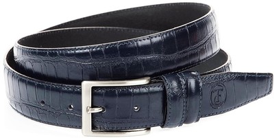 Cintura Uomo Blu Pelle Trussardi Belt Men Leather Navy 120 COCCO NK CATANIA 1201