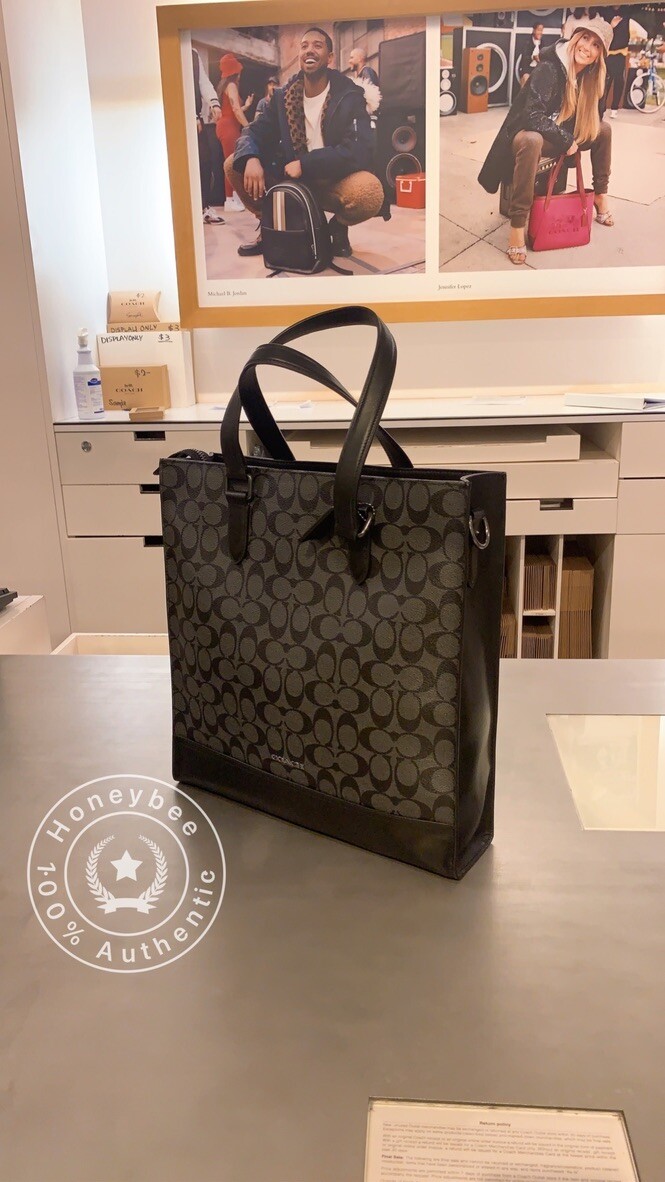 COACH®  Graham Structured Tote With Coach Monogram Print