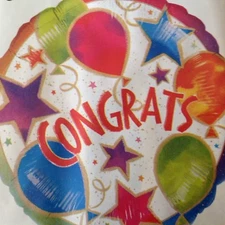 CONGRATS 18" Foil balloon   # 08517 - B25
