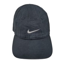 Nike Swoosh Infant Strapback Hat Black Adjustable Embroidered 6 Panel