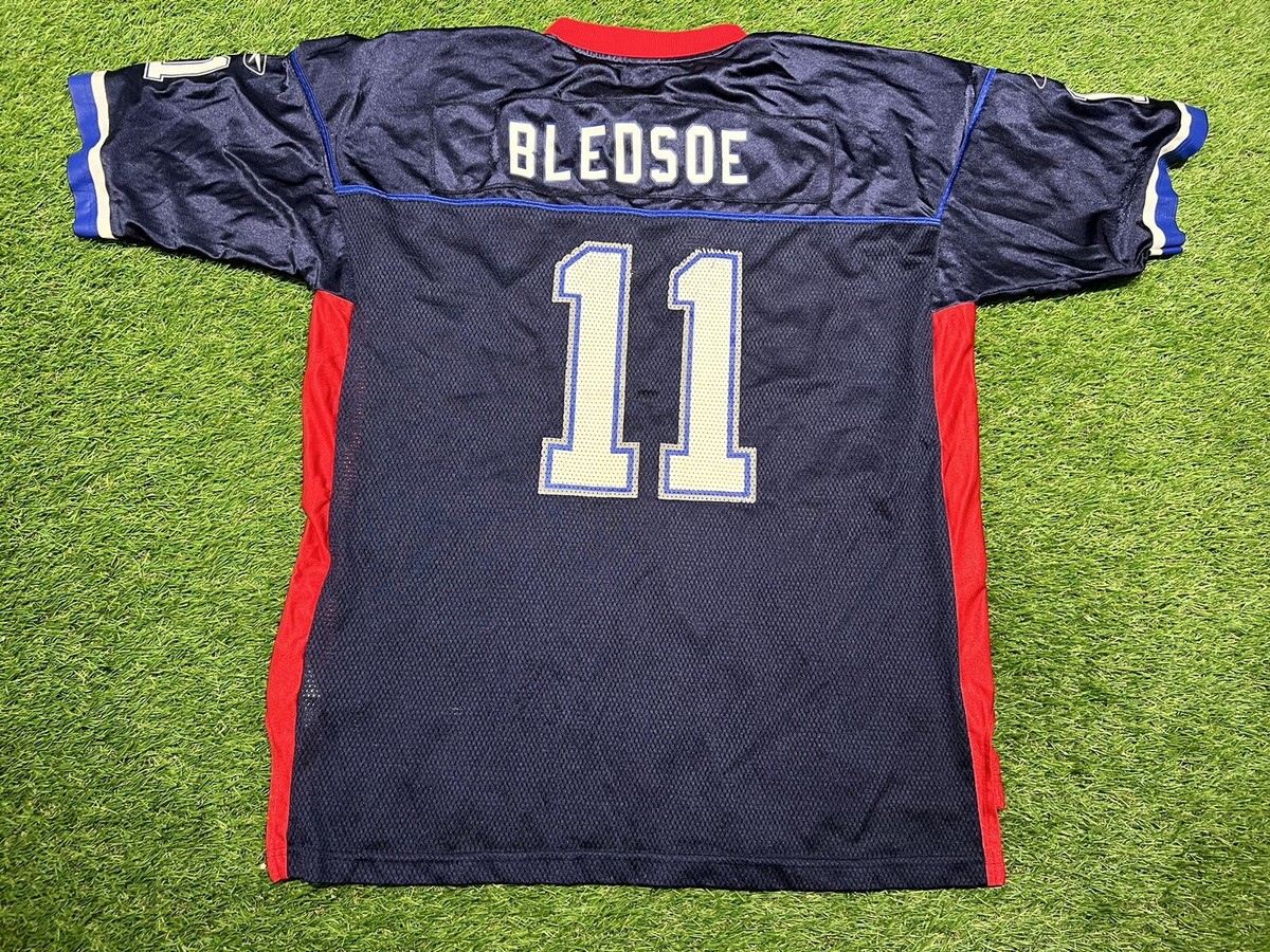 Reebok Drew Bledsoe Buffalo Bills NFL Football Jersey Sz XL