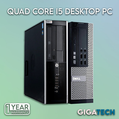 Schnelle billige Quad Core i5 Desktop SFF 32GB RAM HDD und SSD Windows 10 PC Computer