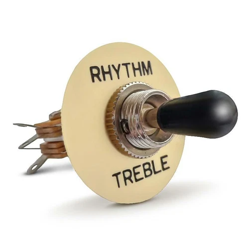 3 Way Short Straight Toggle Switch & Surround  for Les Paul, SG Guitars