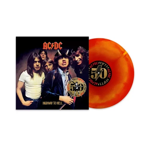 AC/DC LP Highway to Hell RED Hellfire VINYL 50th Anniversary Limited New &SEALED
