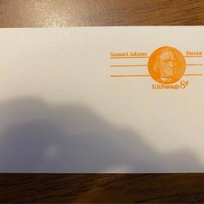 1973 8c Samuel Adams Patroit Prepaid Postcard #UX66