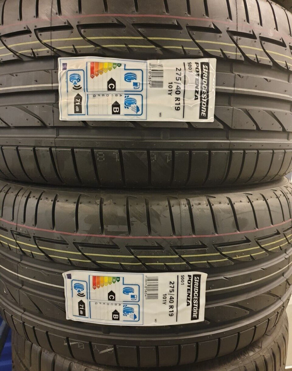 2X NEW BRIDGESTONE 275/40 ZRF19 101Y RUNFLAT SSR* TYRES 275 40 19
