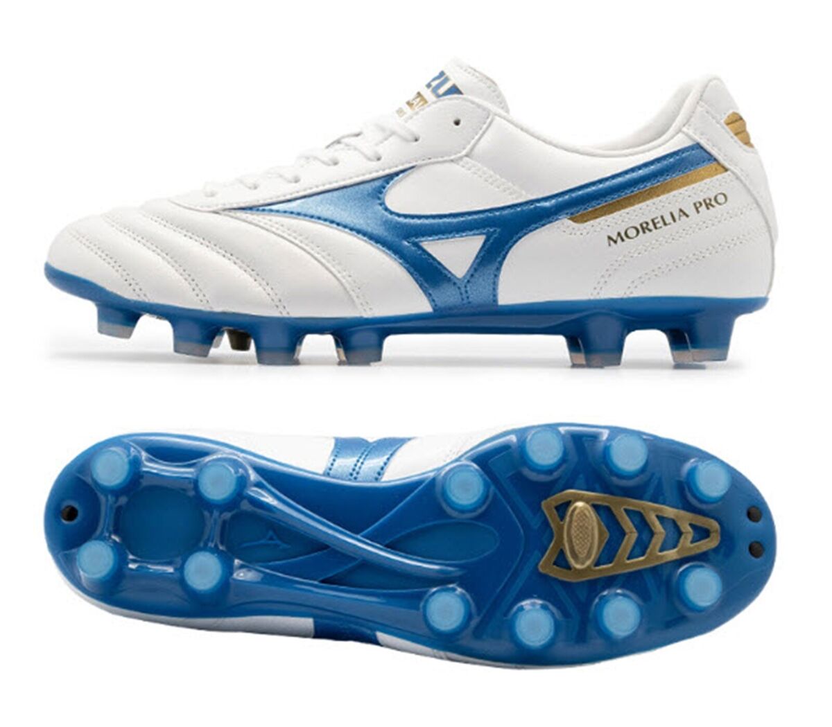 Mizuno Men Morelia II Pro MD Cleats White Soccer Football Mizuno Men Morelia II Pro MD Cleats White Soccer Football