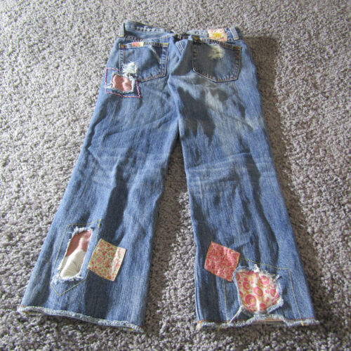 Miss Me Jeans Womens 28 Patchwork Floral Silverlake Janice Casual Preppy - Picture 2 of 10