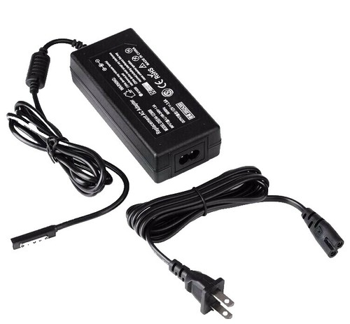 AC Wall Charger For Microsoft Surface 2, RT, Pro Tablets - 12V 3.58A Power Adapter (Black)