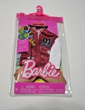 BARBIE / KEN - KEN VARSITY JERSEY , SHORTS AND SUN GLASSES FASHION SET !!