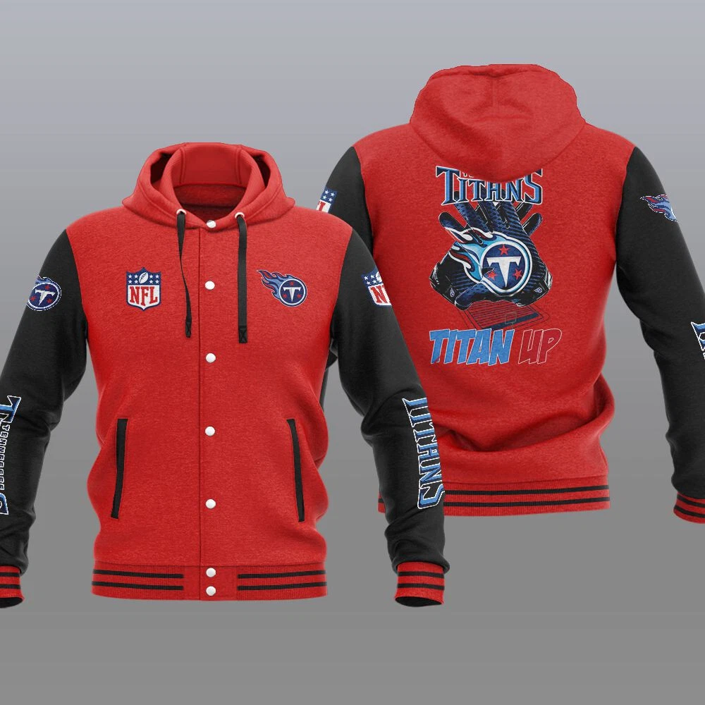暖色系 titans household varsity bomber jacket