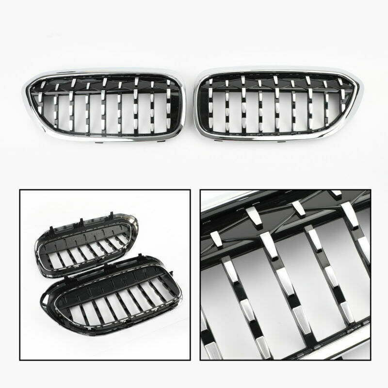 Double chrome diamond grille for BMW 5-series G30 G38 2017-19