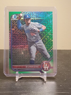 その他 Bowman chrome 2022 Bowman Chrome Prospect - WILMAN DIAZ - Green Mojo Refractor