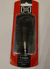 HOSA YPP-118 Y CBL 1/4 in TRS to Dual 1/4 in TRSF Stereo Splitter LOT of 3