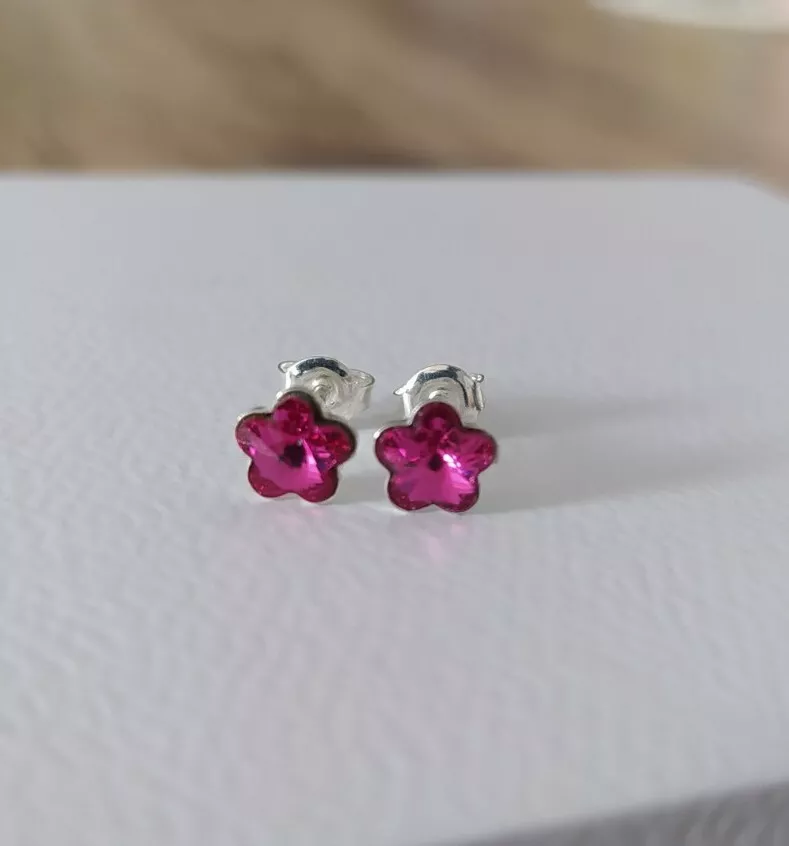 Unwanted Gift Warren James sterling silver Fuchsia flowers stud